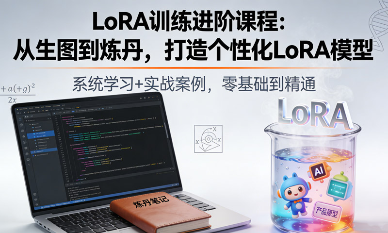 【免费分享】LoRA训练进阶课程：从生图到炼丹，打造个性化LoRA模型