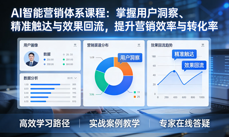 AI智能营销体系课程：掌握用户洞察、精准触达与效果回流，提升营销效率与转化率